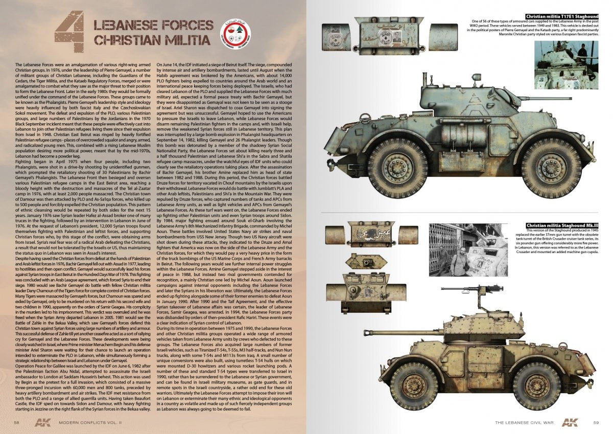 AK Interactive AK285 WARS IN LEBANON VOL. 2 – MODERN CONFLICTS PROFILE GUIDE VOL. II – zdjęcie 4