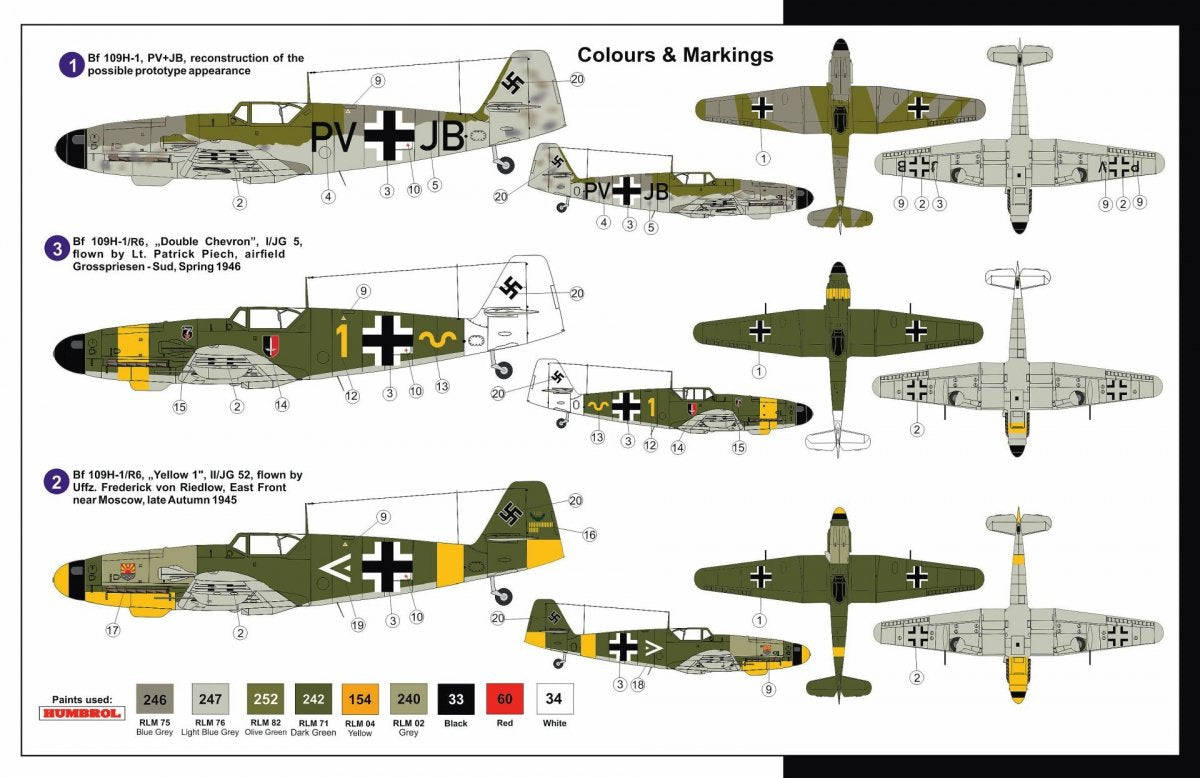 AZ Model AZ7542 MESSERSCHMITT BF 109H-1/R6 1/72 – image 2