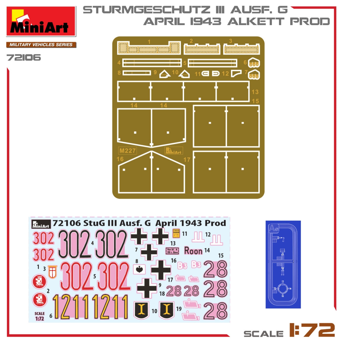 MiniArt 72106 STURMGESCHUTZ III AUSF. G, AVRIL 1943 ALKETT PROD. 1/72 – image 11