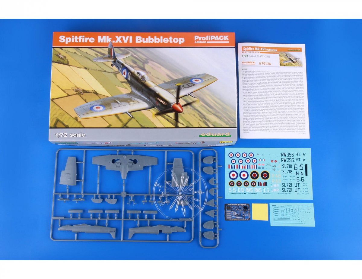 Eduard 70126 Spitfire Mk. XVI Bubbletop 1/72 – zdjęcie 2