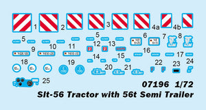 Trumpeter 07196 Slt-56 Tractor with 56t Semi Trailer 1/72 – image 4