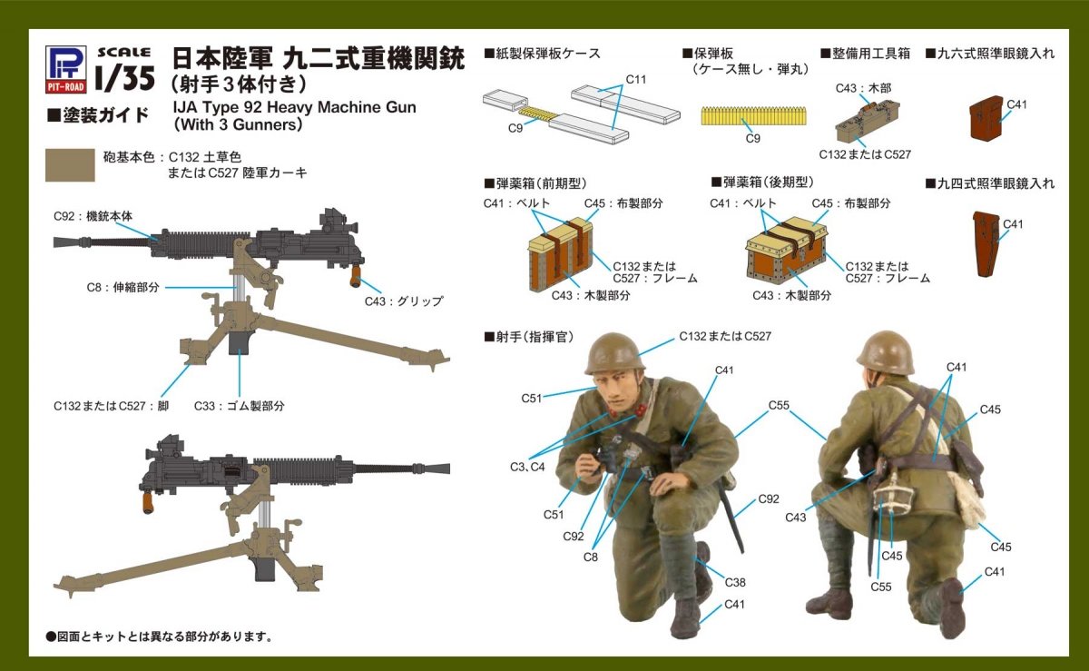 Pit-Road G39 IJA Type 92 Heavy Machine Gun with Figure 1/35 – zdjęcie 7