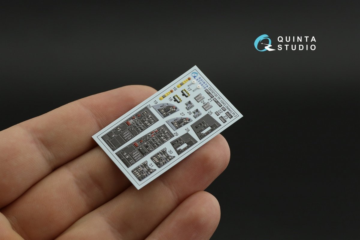 Quinta Studio QD32130 TF-104G 3D-Printed &amp;amp; coloured Interior on decal paper (Italeri) 1/32 – zdjęcie 7