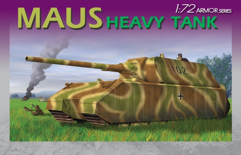 Dragon 7255 German Heavy Tank Maus 1/72