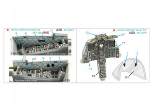 Quinta Studio QDS-48361 A-10C 3D-Printed &amp;amp; coloured Interior on decal paper (Hobby Boss) (Small version) 1/48 – zdjęcie 2
