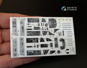 Quinta Studio QD48073 F-105G 3D-Printed &amp;amp; coloured Interior on decal paper (for HobbyBoss kit) 1/48 – zdjęcie 2