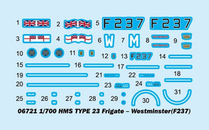 Trumpeter 06721 HMS TYPE 23 Frigate - Westminster (F237) 1/700 – zdjęcie 4