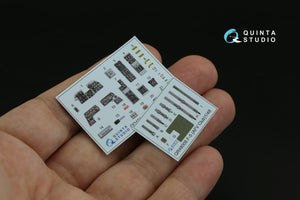 Quinta Studio QD48219 F-5E 3D-Printed &amp;amp; coloured Interior on decal paper (AFV club) 1/48 – zdjęcie 2