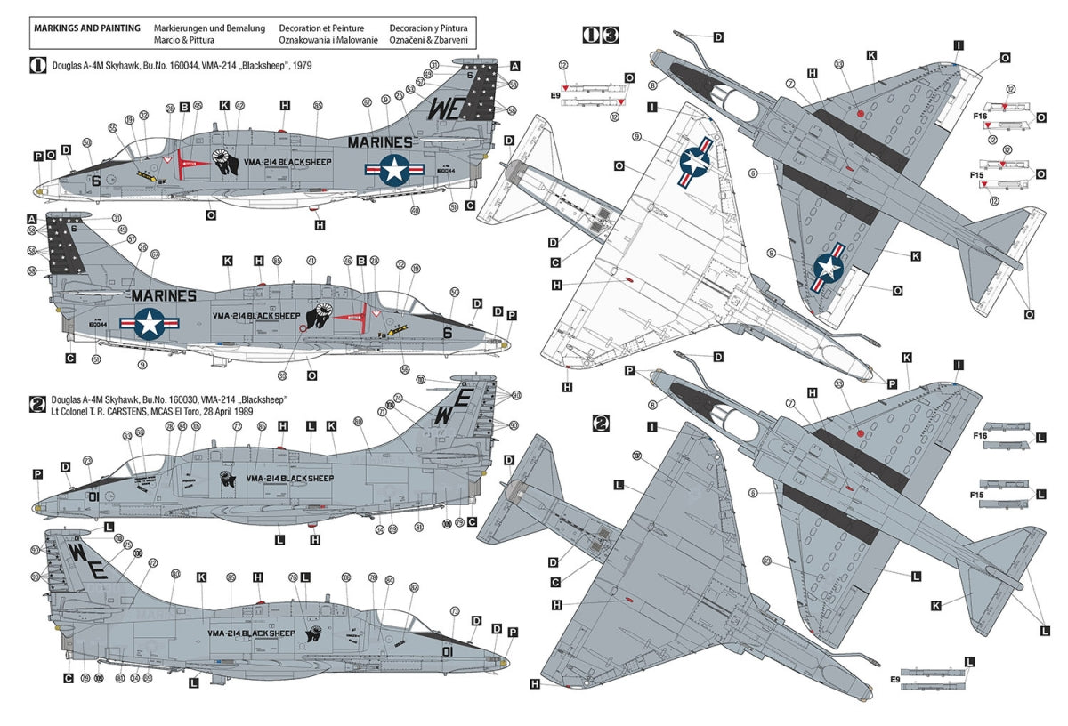 Hobby 2000 48036 Douglas A-4M Skyhawk ( HASEGAWA + CARTOGRAF + MASKI ) 1/48 – zdjęcie 3
