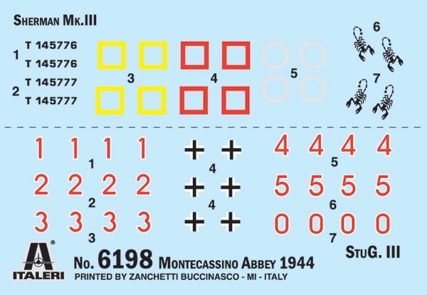 Italeri 6198 Montecassino Abbey 1944 Breaking the Gustav Line - BATTLE SET 1/72 – immagine 3