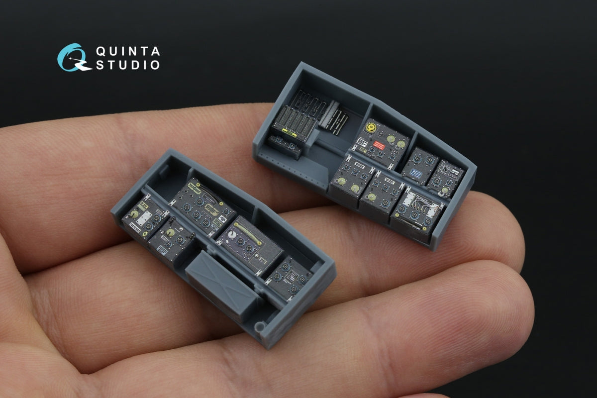 Quinta Studio QD+35144 AH-64A forward avionics bays 3D-Printed &amp;amp; coloured Interior on decal paper (Trumpeter) (with 3D-printed resin parts) 1/35 – zdjęcie 12