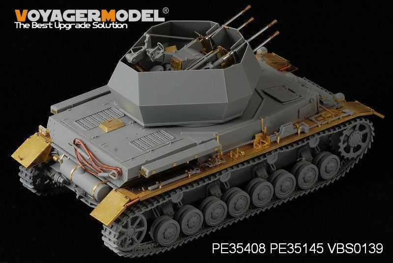 Voyager Model PE35408 WWII German Panzer IV ausf G 20mm Flakpanzer IV &amp;quot;Wirbelwind&amp;quot; For DRAGON 6342 1/35 – image 3