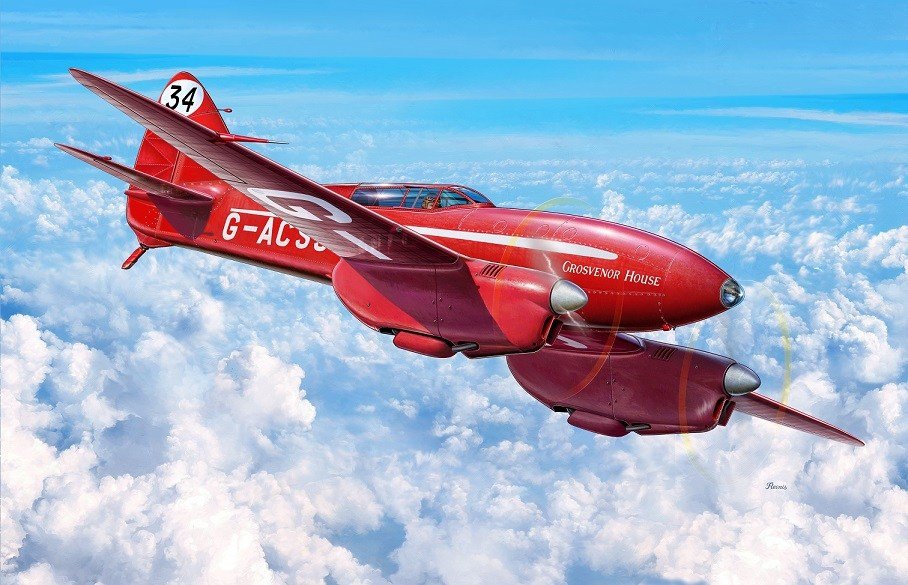 Kozavody Prostejov KPM0099 DH-88 Comet Mac Robertson Air Race 1/72