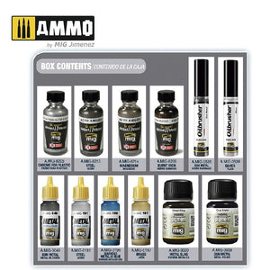AMMO of Mig Jimenez 7809 SUPER PACK METALLICS – zdjęcie 2