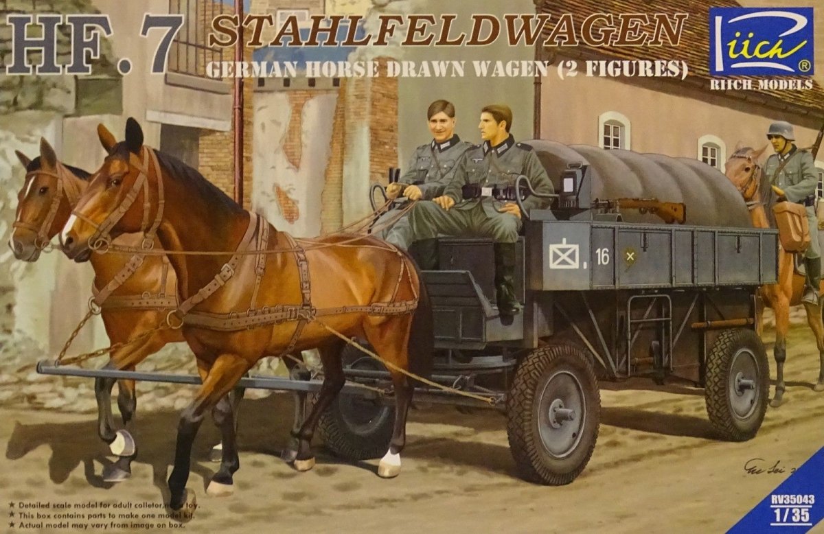 Riich RV35043 Stahlfeldwagen HF.7 w/ 2 Figuren 1/35