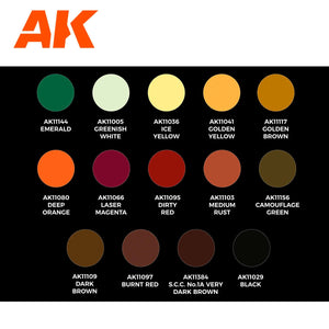 AK Interactive AK11777 SERGIO VILCHES – 3GEN SIGNATURE SET – 14 COLORS &amp;amp; 1 FIGURE – zdjęcie 3