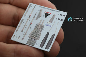 Quinta Studio QD32088 Su-27 3D-Printed &amp;amp; colored Interior on decal paper (Trumpeter) (full version) 1/32 – image 12