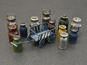 MiniArt 35580 MILK CANS WITH SMALL CART 1/35 – Bild 2