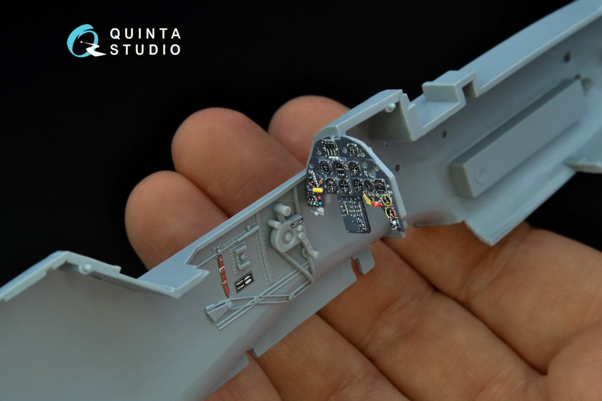 Quinta Studio QD32083 Bf 109G-2/G-4 3D-Printed &amp;amp; colored Interior on decal paper (Hasegawa) 1/32 – image 12