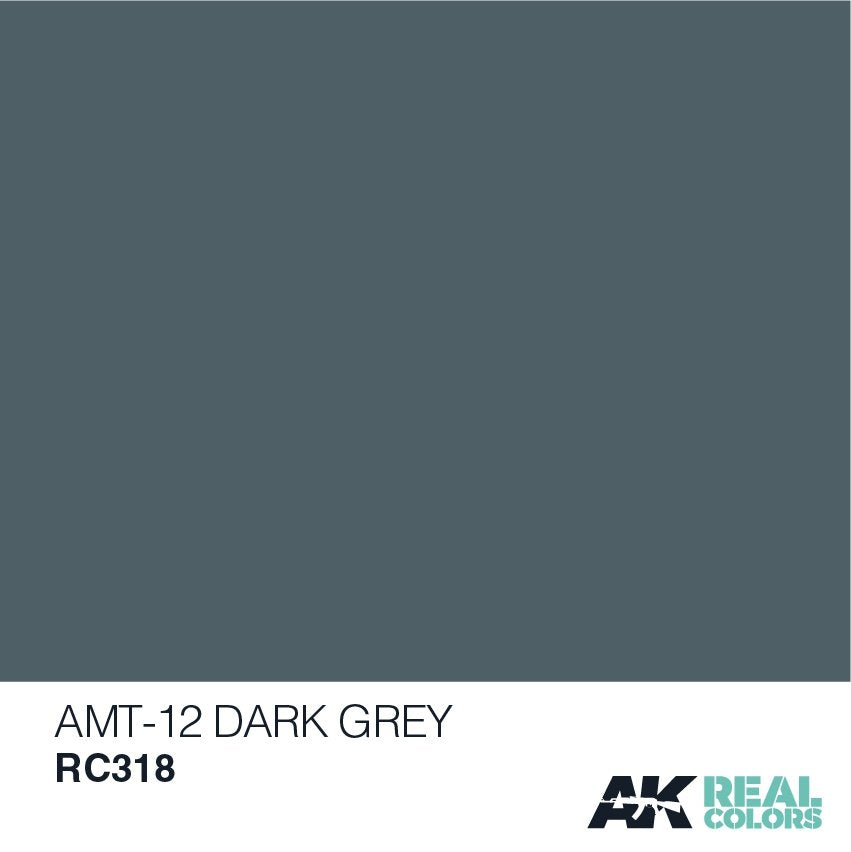 AK Interactive RC318 AMT-12 DARK GREY 10ML – zdjęcie 2