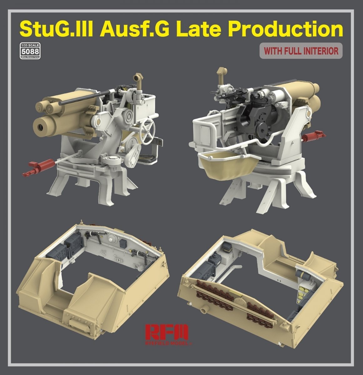 Rye Field Model 5088 StuG.III Ausf.G Late Production with full interior 1/35 – zdjęcie 4