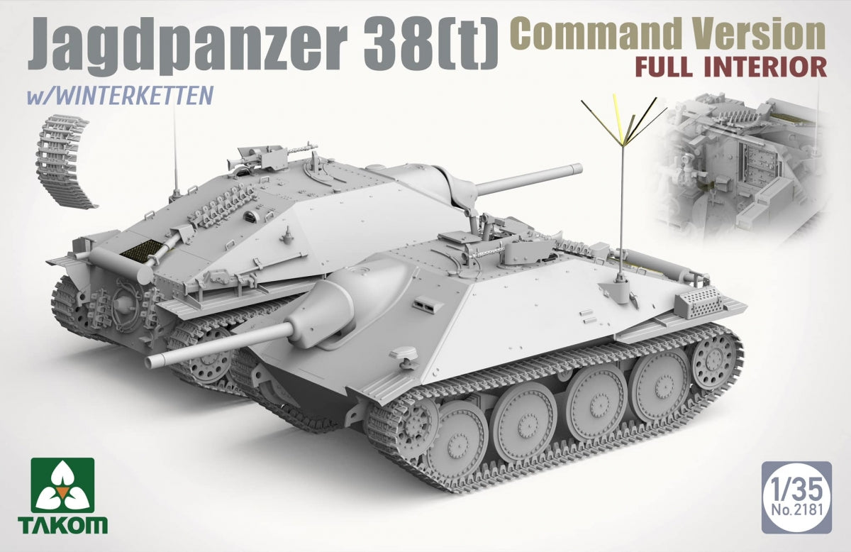 Takom 2181 Jagdpanzer 38(t) Command Version full interior 1/35 – zdjęcie 2