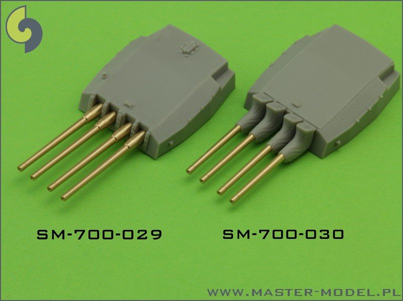 Master SM-700-029 France 380 mm/45 (14.96in) Model 1935 barrels - for turrets without blastbags (8pcs) – image 4