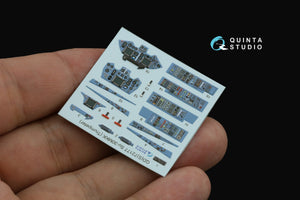 Quinta Studio QD+72177 Su-30MKK 3D-Printed &amp;amp; coloured Interior on decal paper (Trumpeter) (with 3D-printed resin part) 1/72 – zdjęcie 3