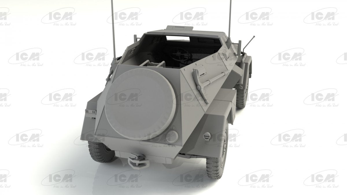ICM 35110 Sd.Kfz. 247 Ausf.B, German Command Armoured Vehicle 1/35 – zdjęcie 4