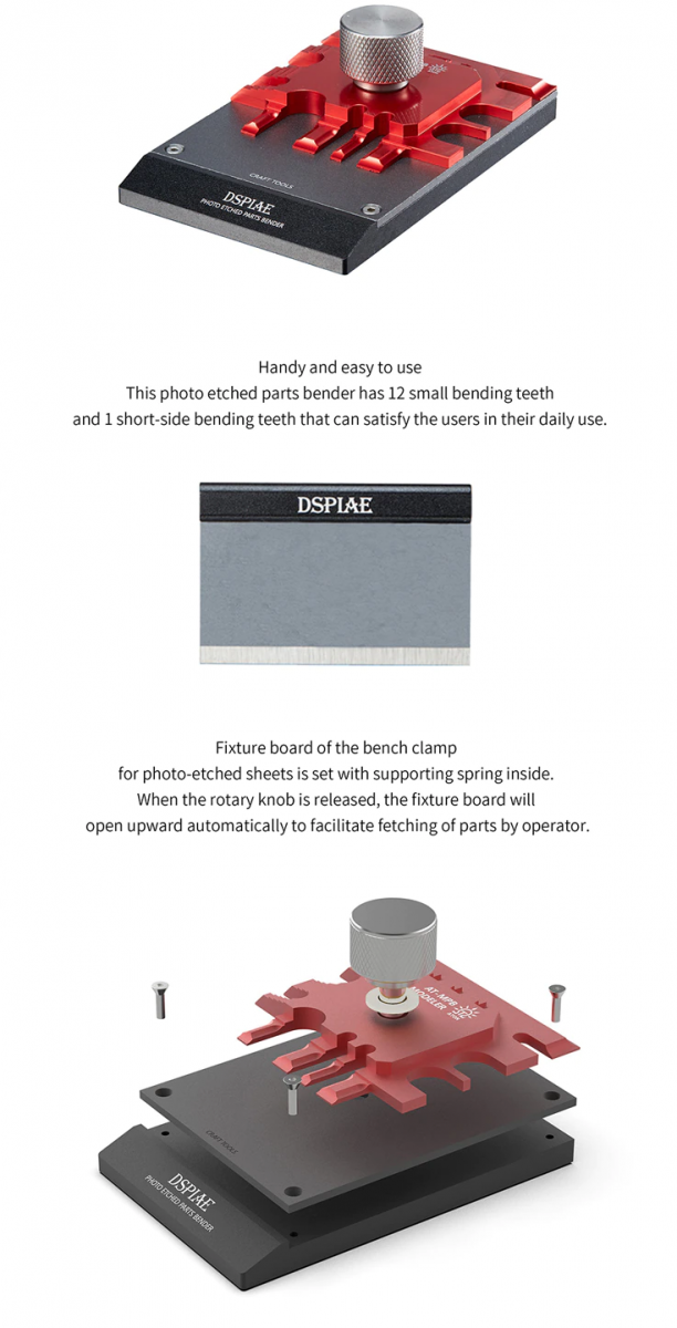 DSPIAE AT-MPB Mini Photo Etched Model Parts Bender – image 3