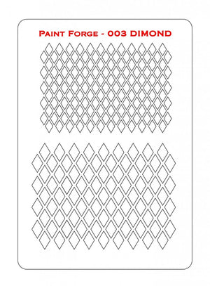 Paint Forge PFST003M STENCIL - DIAMONDS – image 2