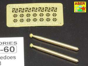 Aber 350L-60 Set of 6 Japan torpedoes 61cm Type 93 1/350 – zdjęcie 4