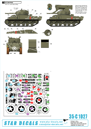 Star Decals 35-C1027 US 70th Tank Battalion on Utah Beach 1/35 – zdjęcie 2