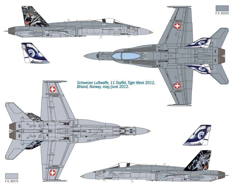 Italeri 1347 F/A-18 Hornet Tiger Meet 2012 1/72 – zdjęcie 2