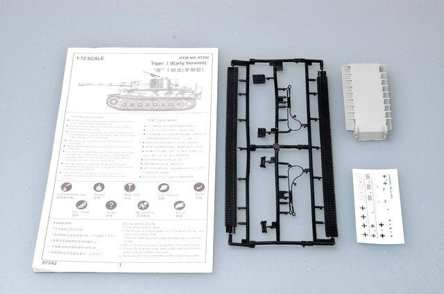 Trumpeter 07242 Tiger 1 tank(Early) 1/72 – immagine 3