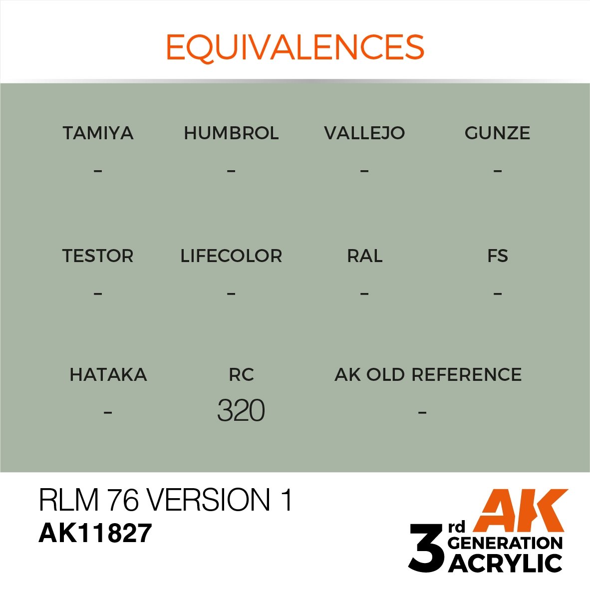 AK Interactive AK11827 RLM 76 VERSION 1 – AIR 17ml – immagine 2
