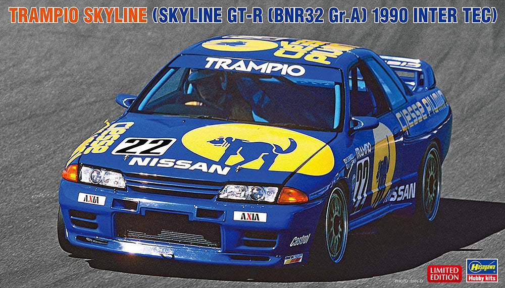 Hasegawa 20791 Trampio Skyline (Skyline GT-R (BNR32 Gr. A) 1990 Inter Tec) 1/24