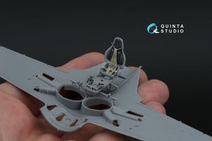 Quinta Studio QD48491 I-16 3D-Printed coloured Interior on decal paper (for Zvezda kit) 1/48 – Bild 7