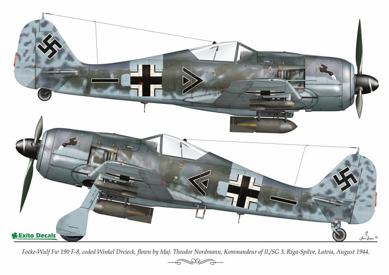 Exito ED72004 DECALS Luftwaffe Ground Attackers vol.1 - Ju 87 D-3, Hs 129, Fw 190F-8 1/72 – image 3