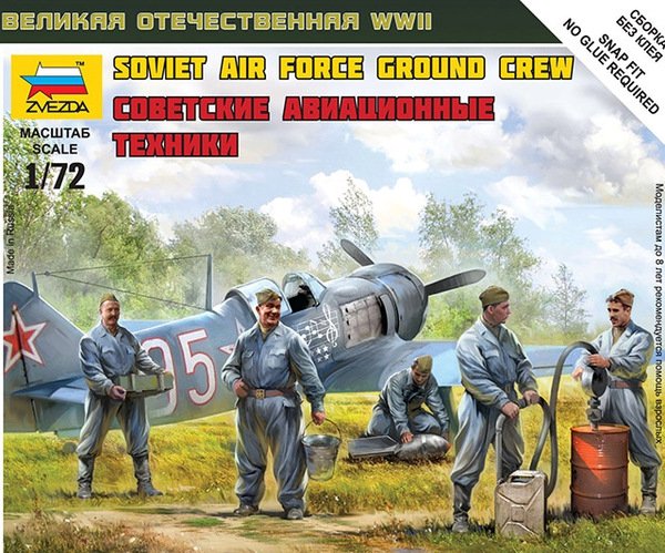 Zvezda 6187 Soviet Air Force Ground Crew 1/72 – zdjęcie 2