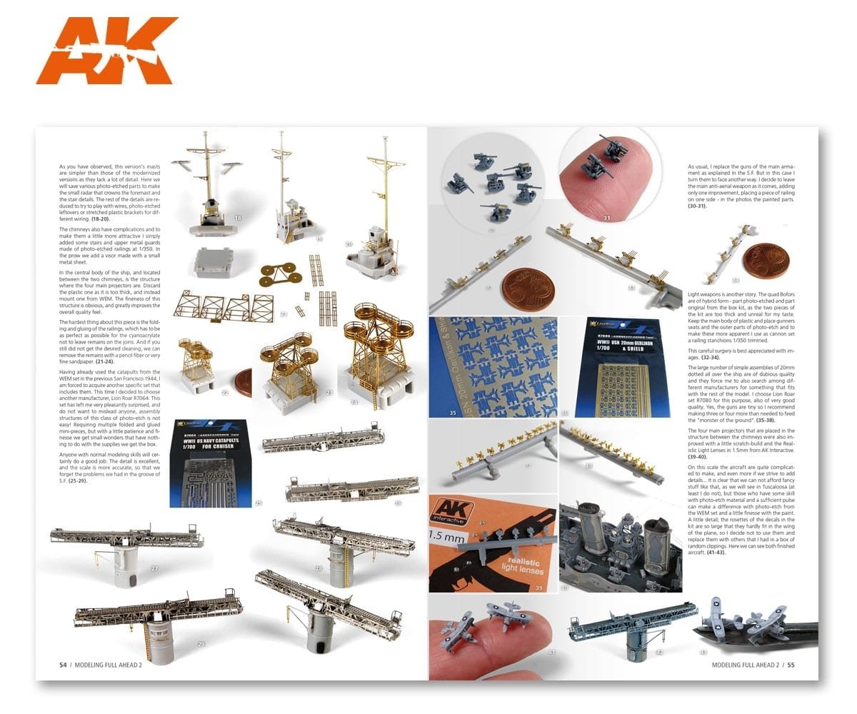 AK Interactive AK895 MODELLING FULL AHEAD 2 NEW ORLEANS CLASS (English) – zdjęcie 3