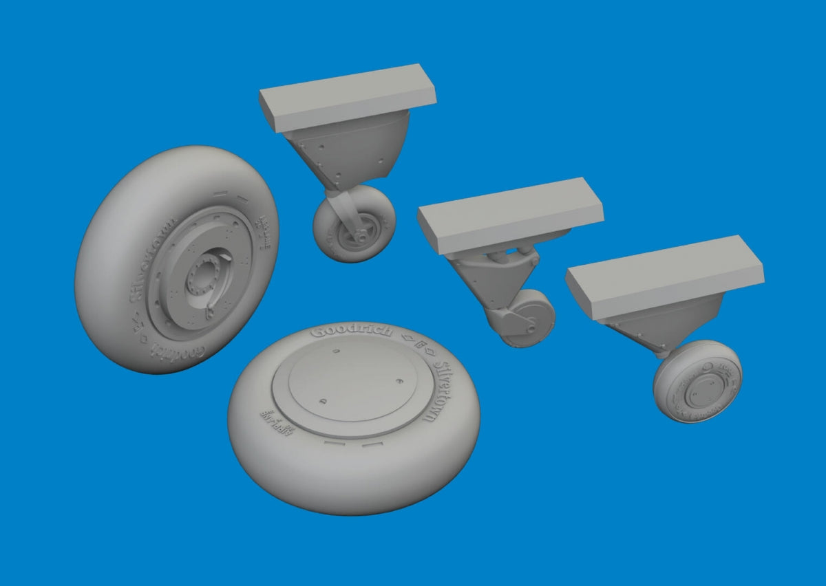 Eduard 6481089 F4F-4 wheels early ACADEMY 1/48 – zdjęcie 3