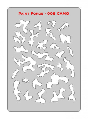 Paint Forge PFST008M STENCIL - CAMO
