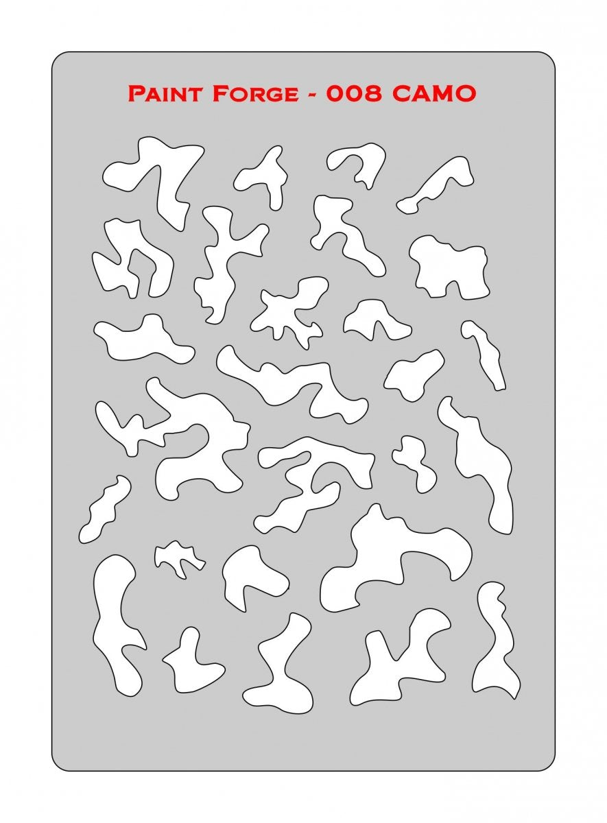 Paint Forge PFST008M STENCIL - CAMO