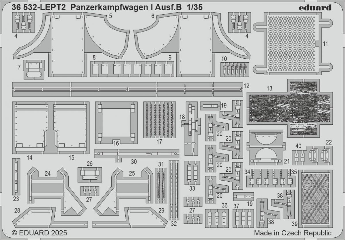 Eduard 36532 Panzerkampfwagen I Ausf. B Tamiya 1/35