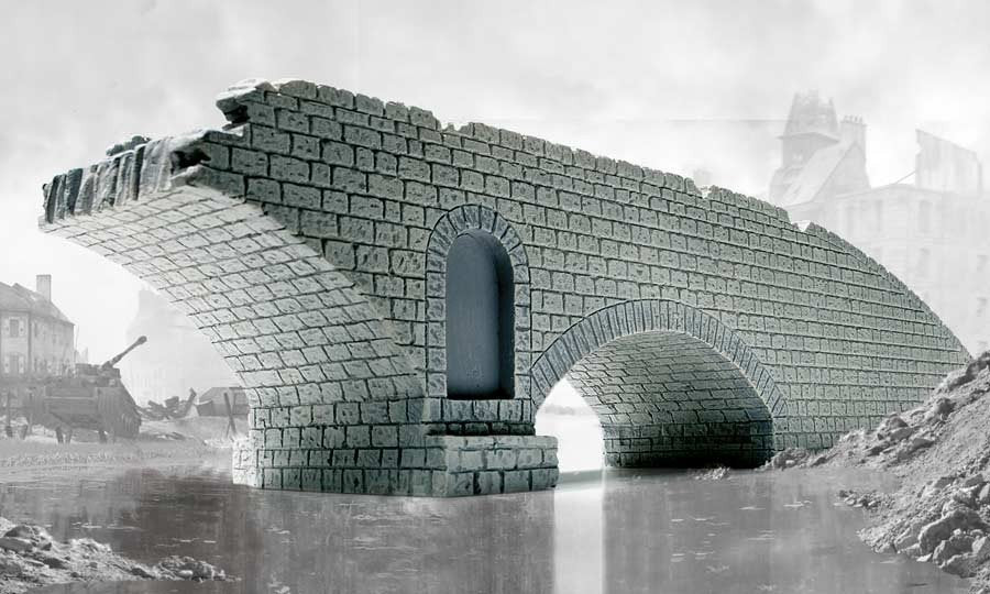 Airfix 75012 Narrow Road Bridge - Broken Span 1/72 – zdjęcie 2