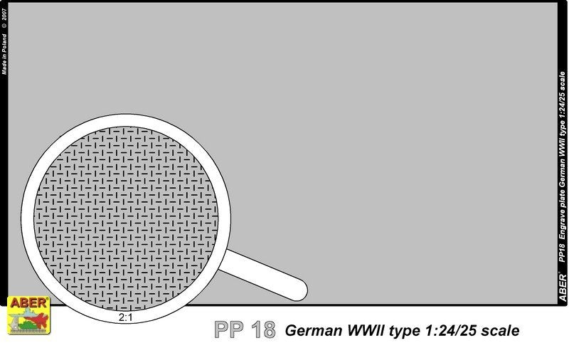 Aber PP18 Engrave plate (140 x 77 mm) - German type II WW 1/24/25 – zdjęcie 2