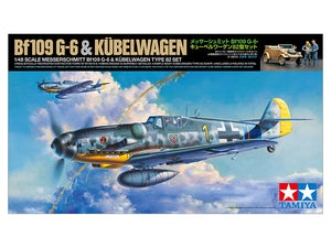 Tamiya 25204 Messerschmitt Bf109 G-6 &amp;amp; Kübelwagen Type 82 Set 1/48 – zdjęcie 2