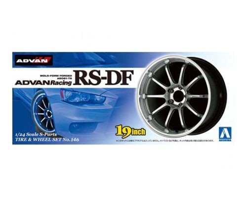 Jantes et pneus Aoshima 00901 Advan Racing RS-DF 1/24