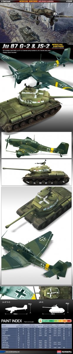 Academy 12539 Ju-87G-2 / JS-2 1/72 – zdjęcie 2
